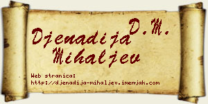 Đenadija Mihaljev vizit kartica